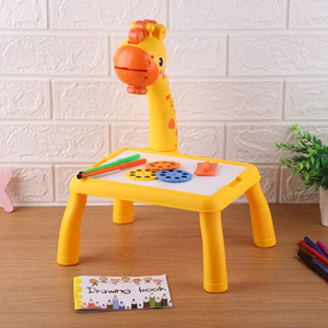 میز نقاشی پروژکتور دار کودک طرح زرافه TETRIS PROJECTION PAINTING TABLE-اسباب بازی